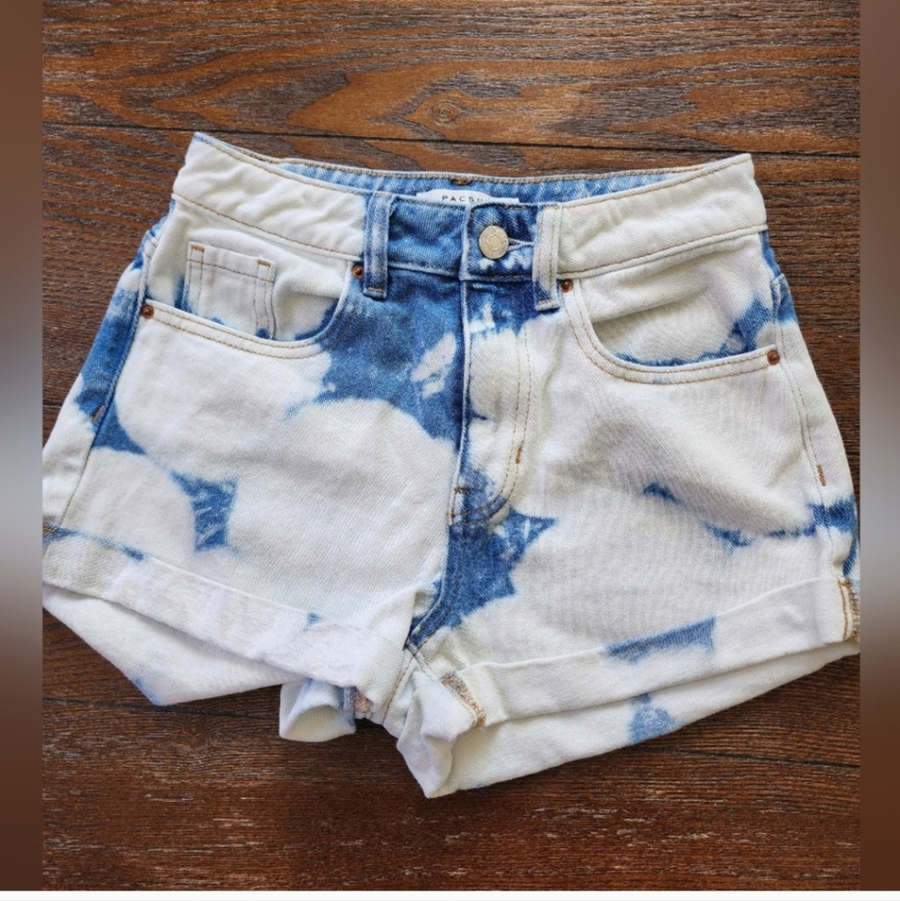 Pacsun Two Tone Denim Mom Short size 23